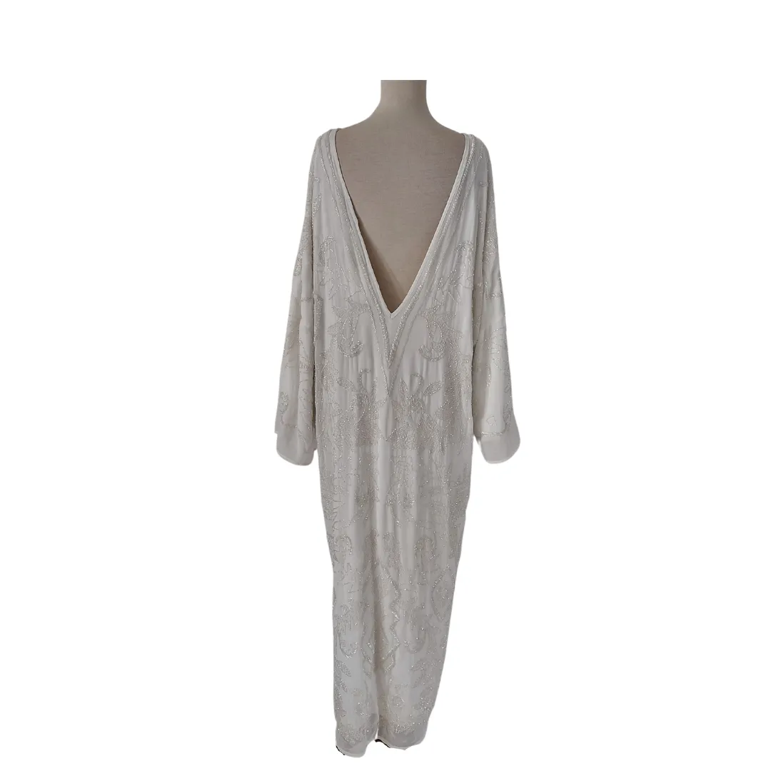 ZARA White Sequins Kaftan | Brand new |